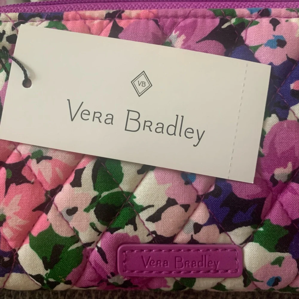 Vera Bradley Floral Quilted Wallet - Pink, Purple, Green - Picture 5 of 5